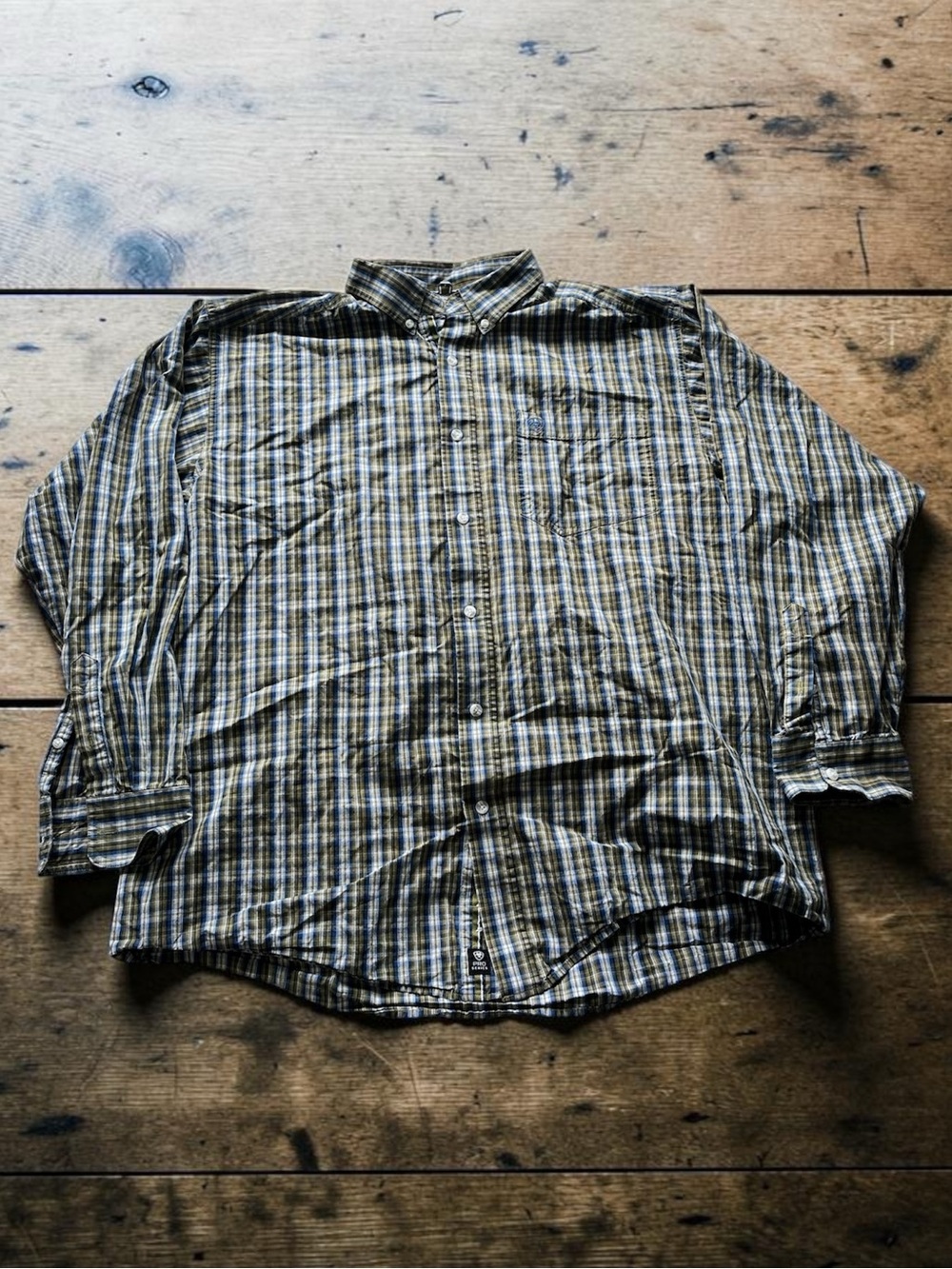 Ariat Pro Series Western Shirt Men's XL Multicolor Plaid